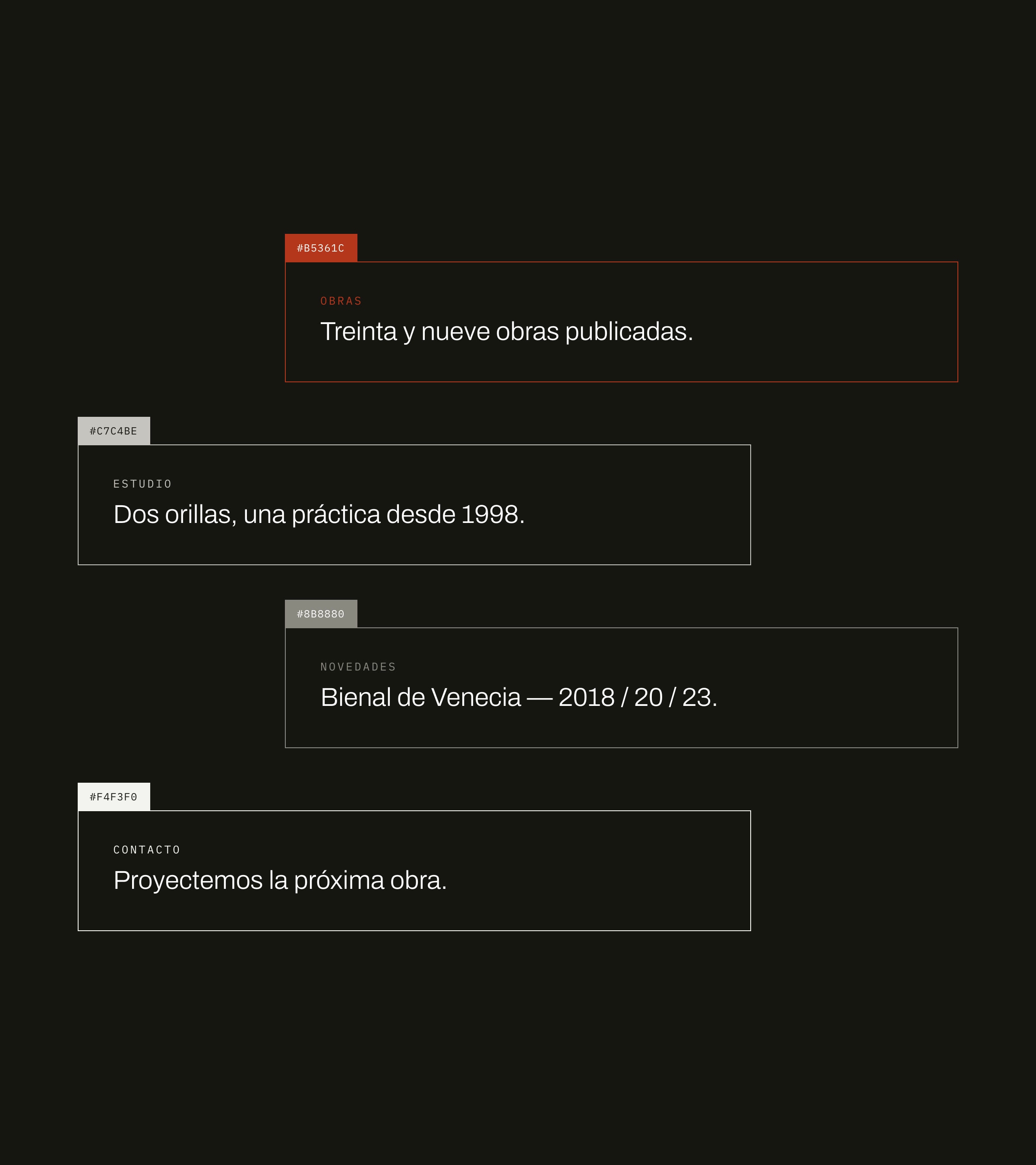 The interface components drawn on ink: fields, toggles, tables and the states each one carries.